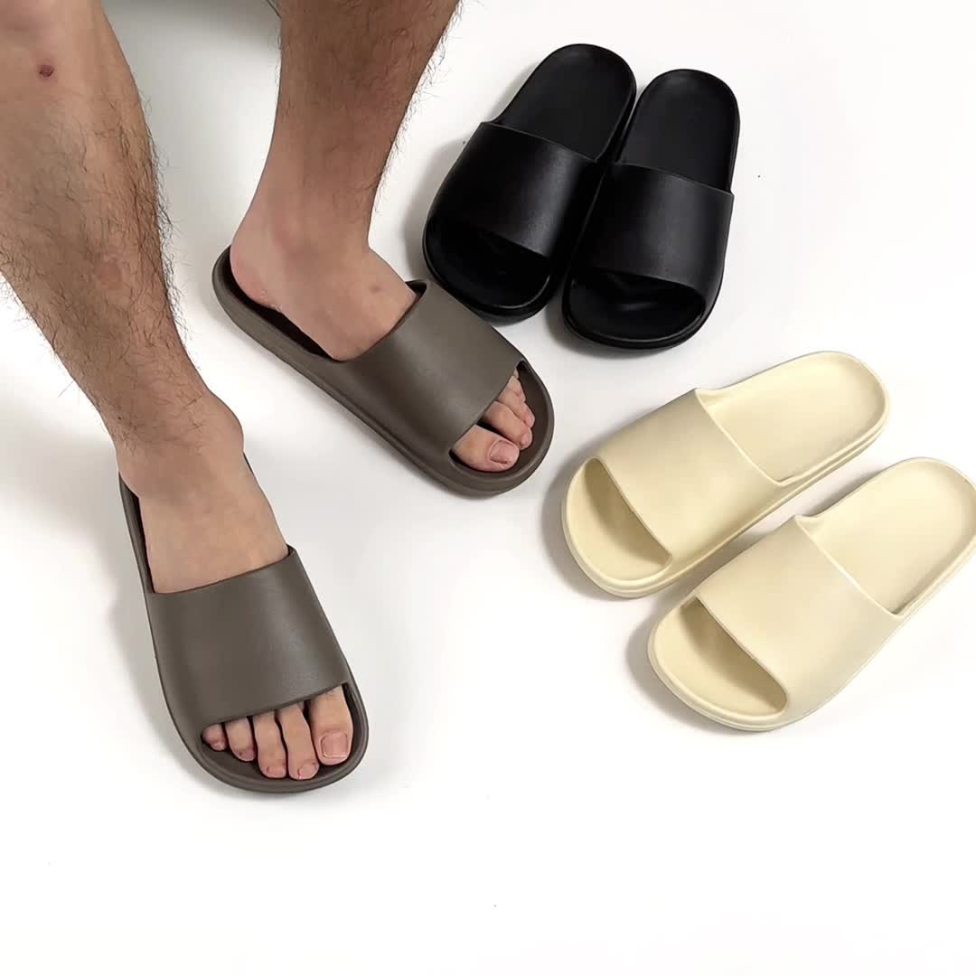 [Soft EVA House Slippers] Soft & Lightweight Women's Slip-On House Slippers | EVA Material, Comfortable Indoor/Outdoor Casual Shoes, Black, All-Season Wear