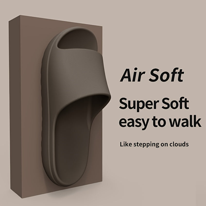 [Soft EVA House Slippers] Soft & Lightweight Women's Slip-On House Slippers | EVA Material, Comfortable Indoor/Outdoor Casual Shoes, Black, All-Season Wear