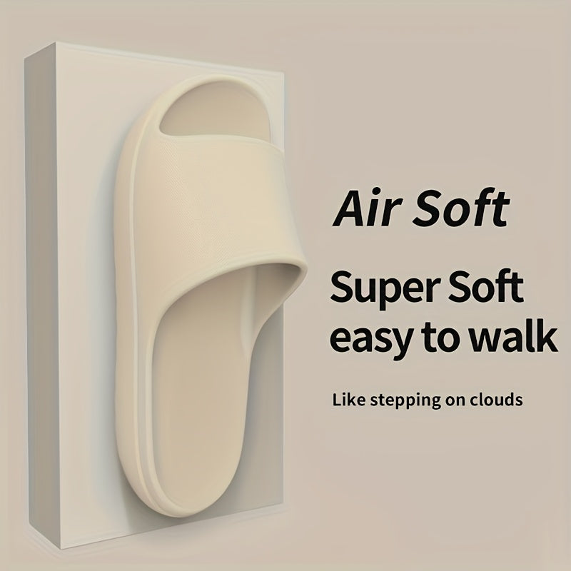 [Soft EVA House Slippers] Soft & Lightweight Women's Slip-On House Slippers | EVA Material, Comfortable Indoor/Outdoor Casual Shoes, Black, All-Season Wear