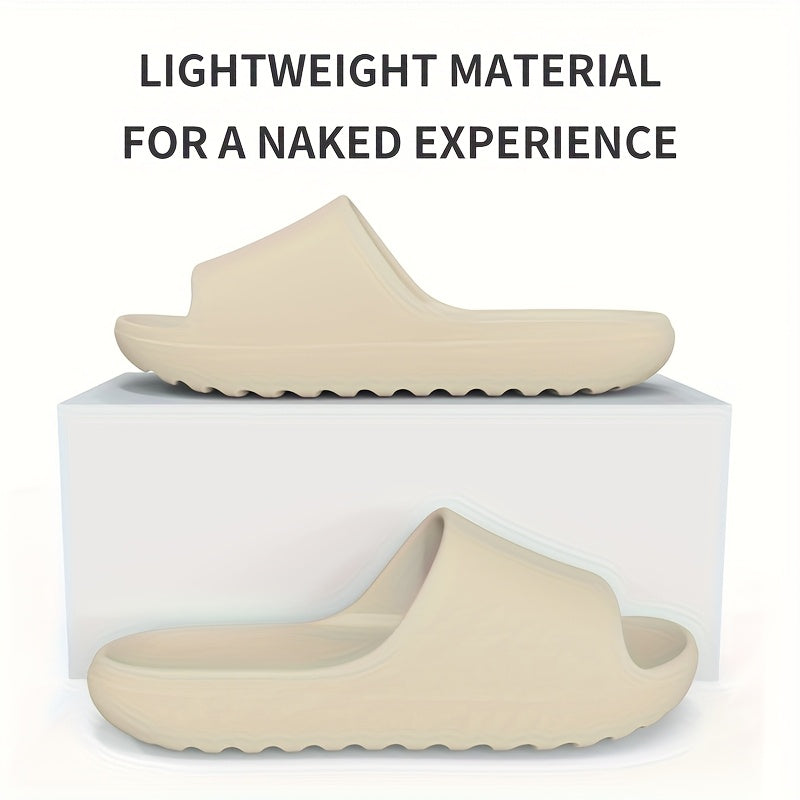 [Soft EVA House Slippers] Soft & Lightweight Women's Slip-On House Slippers | EVA Material, Comfortable Indoor/Outdoor Casual Shoes, Black, All-Season Wear