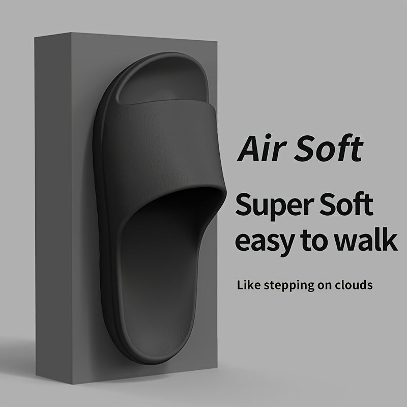 [Soft EVA House Slippers] Soft & Lightweight Women's Slip-On House Slippers | EVA Material, Comfortable Indoor/Outdoor Casual Shoes, Black, All-Season Wear