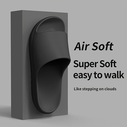 [Soft EVA House Slippers] Soft & Lightweight Women's Slip-On House Slippers | EVA Material, Comfortable Indoor/Outdoor Casual Shoes, Black, All-Season Wear